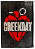 Nášivka GREEN DAY vyšívaná-Grenade Logo 