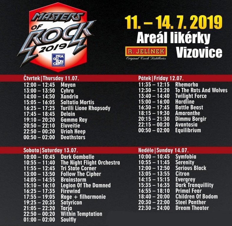 XVII. ročník festivalu MASTERS OF ROCK
