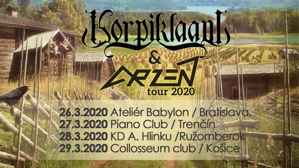 4 koncerty KORPIKLAANI na Slovensku