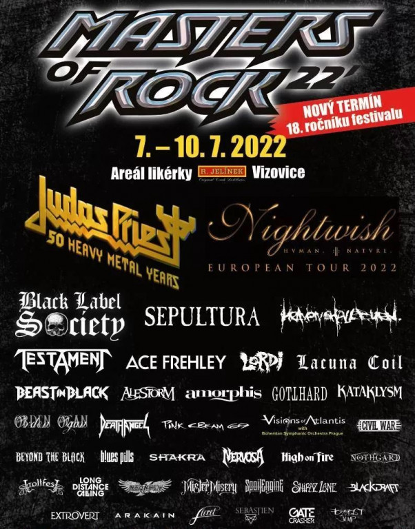 MASTERS OF ROCK/Vizovice/07.-10.07.2022