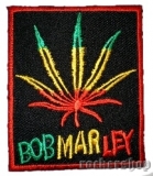 Nášivka BOB MARLEY nažehľovacia-Marijuana