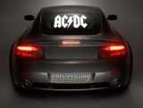 Nálepka AC/DC na sklo-Logo