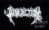 Nášivka BENEDICTION-biele logo
