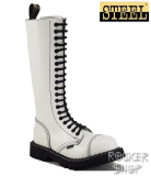 Topánky STEEL-20 dierkové biele