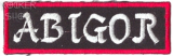 Nášivka ABIGOR vyšívaná-Logo
