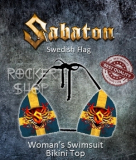 Bikiny SABATON-Swedish Flag/vrchný diel