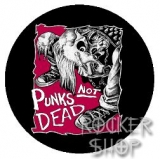 Odznak PUNKS NOT DEAD-Punk Zombie