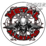 Odznak METAL ALLSTARS-Skull