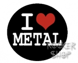Odznak I LOVE METAL