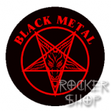 Odznak BLACK METAL-Red Logo