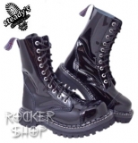 Topánky STEADY´S - 10 dierkové black shine