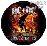 Nášivka AC/DC foto-Hell´s Bells Angus /kruh/