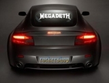 Nálepka MEGADETH na sklo-Logo