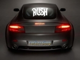 Nálepka RUSH na sklo-Logo