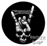  Nálepka METALLICA na auto reflexná-Skull Fingers
