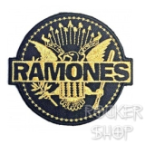Nášivka RAMONES nažehľovacia-Gold Seal