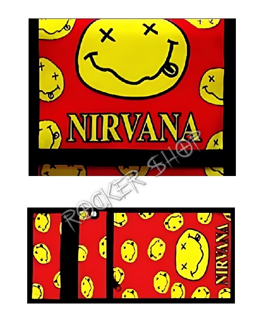 Peňaženka NIRVANA-Smiley Red