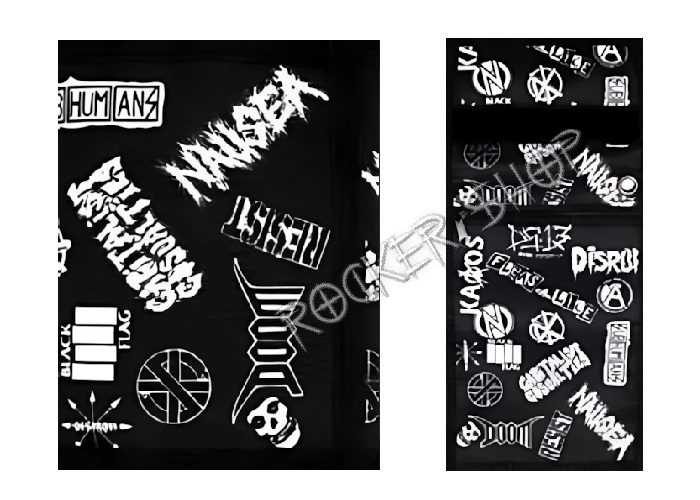 Peňaženka PUNK BANDS-Logos