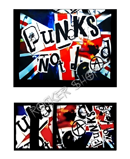 Peňaženka PUNKS NOT DEAD-Graffiti