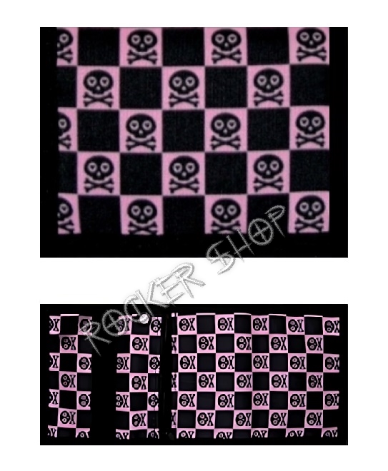 Peňaženka SKULLS-Cubes/Pink