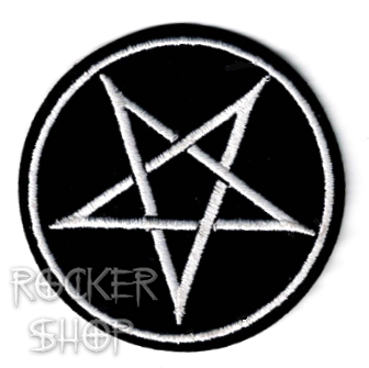 Nášivka PENTAGRAM nažehľovacia-White