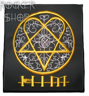 Nášivka HIM nažehľovacia-Logo Heartagram