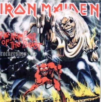 Nálepka IRON MAIDEN-Number Of The Beast Cover