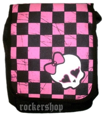 Taška SKULL BOW-Pink Cubes
