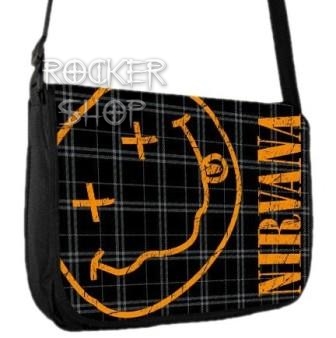 Taška NIRVANA-Smiley Checkered