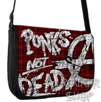Taška PUNKS NOT DEAD-Checkered