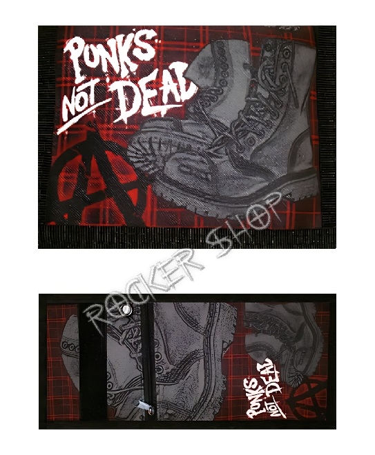 Peňaženka PUNKS NOT DEAD-Checkered/Boots