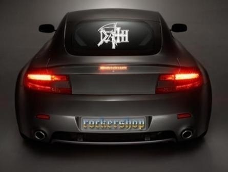 Nálepka DEATH na sklo-Logo