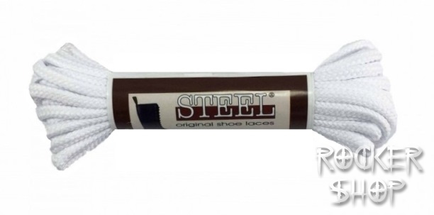 Šnúrky STEEL 240 cm-biele