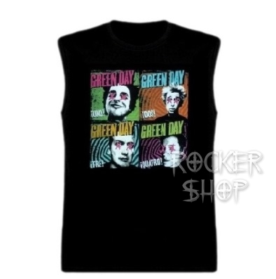 Tričko GREEN DAY pánske-Uno!Dos!Tré!Quatro!/bez rukávov