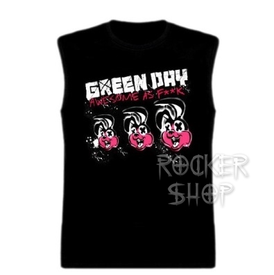 Tričko GREEN DAY pánske-Awesome As F**k/bez rukávov