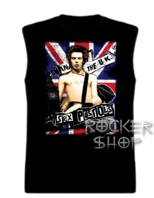 Tričko SEX PISTOLS pánske-Anarchy In The U.K./bez rukávov