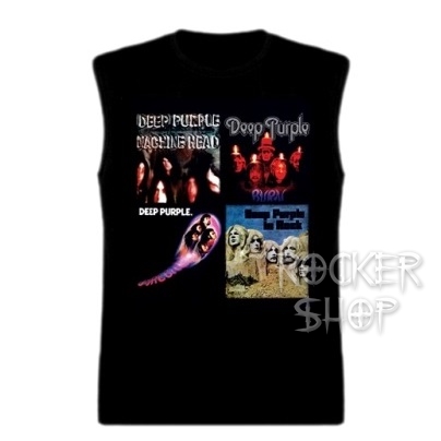 Tričko DEEP PURPLE pánske-4 Albums/bez rukávov