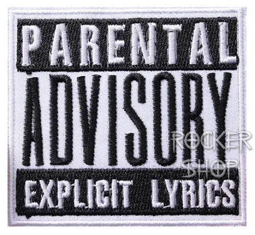 Nášivka PARENTAL ADVISORY nažehľovacia