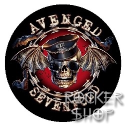 Odznak AVENGED SEVENFOLD-Skull