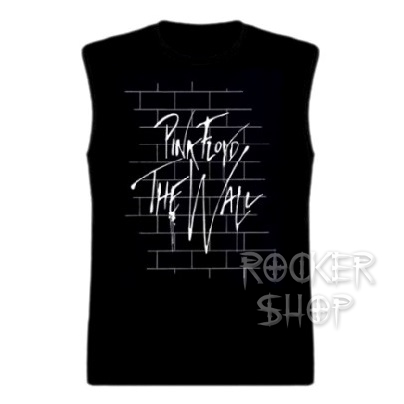 Tričko PINK FLOYD pánske-Black Wall/bez rukávov