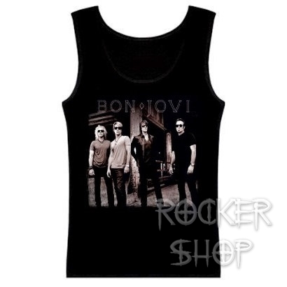 Tričko BON JOVI dámsky top-Band BW