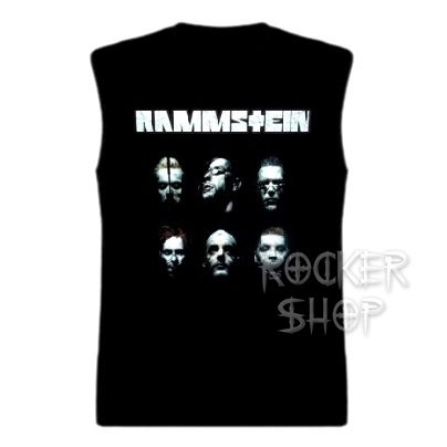 Tričko RAMMSTEIN pánske-Faces/bez rukávov