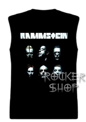 Tričko RAMMSTEIN pánske-Faces/bez rukávov