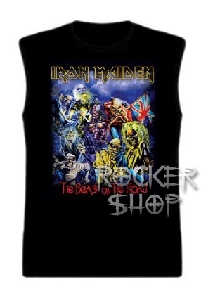 Tričko IRON MAIDEN pánske-Beast On The Road/bez rukávov
