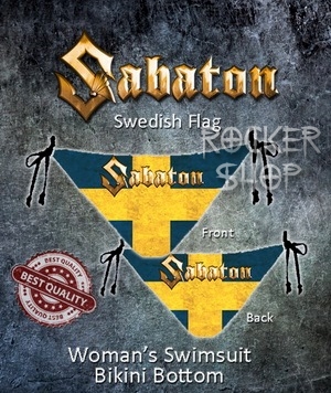 Bikiny SABATON-Swedish Flag/spodný diel