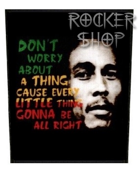 Nášivka BOB MARLEY chrbtová-Don´t Worry
