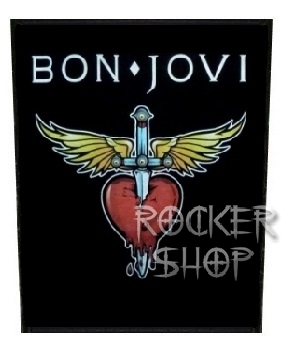 Nášivka BON JOVI chrbtová-Heart Logo