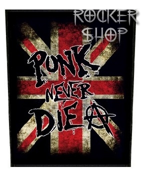 Nášivka PUNK NEVER DIE chrbtová 