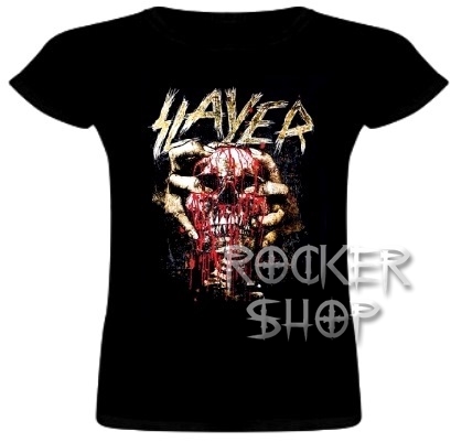 Tričko SLAYER dámske-Skull