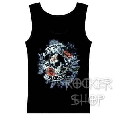 Tričko GUNS N´ROSES dámsky top-Skull And Roses